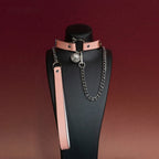 Pink Cat Bell Choker Collar and Chain Leash Set - Variant Image 2