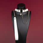 Pink Cat Bell Choker Collar and Chain Leash Set - Variant Image 3