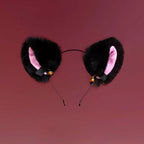 Cat and Fox Ear Headband with Matching Lace Choker - Variant Image 1