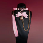 Glow-in-the-Dark Puppy Bow Bell Choker Collar Set - Variant Image 3
